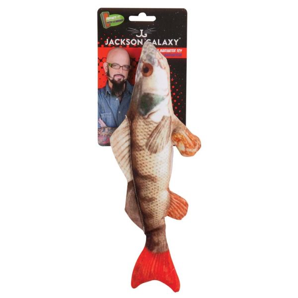 Jackson Galaxy Mega Marinater Photo Fish Catnip Toy Multi-Color 1ea LG on Sale