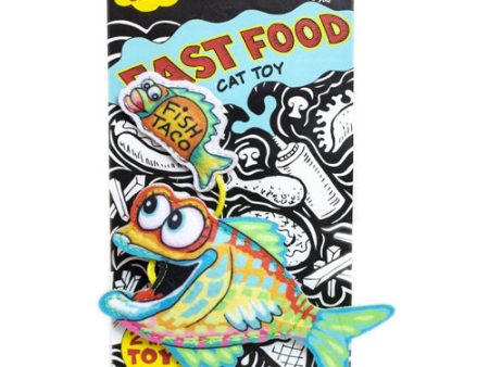 Fuzzu Fast Food - Fish and Taco Cat Toy Online Sale