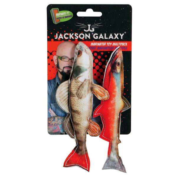 Jackson Galaxy Marinater Photo Fish Catnip Toy Multi-Color 1ea SM, 2 pk Online now