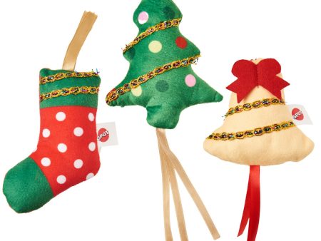 Holiday Festive Catnip Toys Asst 4in. Supply