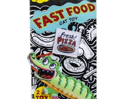 Fuzzu Gator & Pizza  Cat Toy Supply