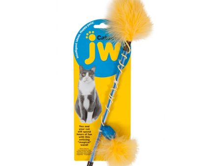 JW Pet Cataction Feather Wand Cat Toy 1ea Hot on Sale