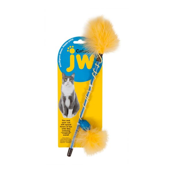 JW Pet Cataction Feather Wand Cat Toy 1ea Hot on Sale