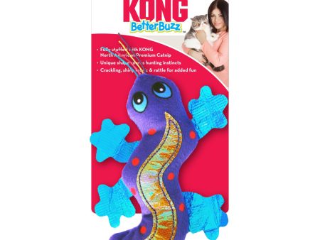 KONG Better Buzz Gecko Catnip Toy Purple 1ea One Size For Sale