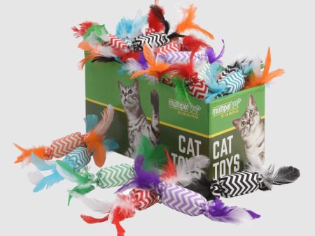 Multipet Candy Crackle w  Feathers Assorted Colors 30pc. Online Sale