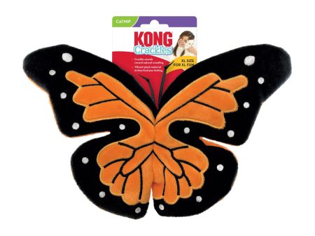 KONG Crackles Flutterz Cat Toy Orange 1ea One Size Fashion