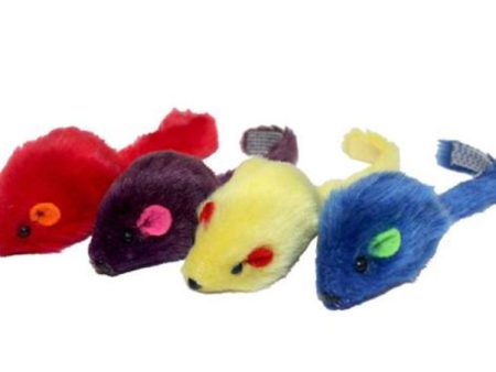 Multipet *Multi-Colored Mice - 4pk. (Assorted Colors)Size: 2 inches For Cheap