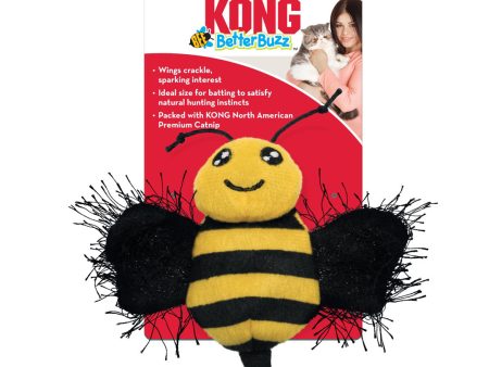 KONG Better Buzz Bee Catnip Toy Yellow 1ea One Size Online Sale