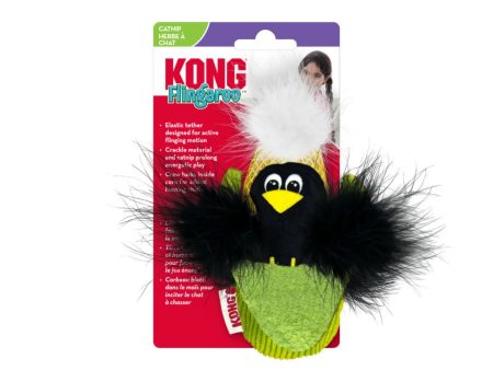 KONG Flingaroo Corny Bird Cat Toy 1ea One Size Supply