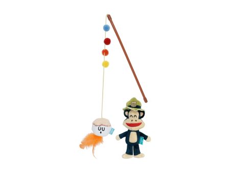 Multipet Paul Frank Cat Marshmallow Wand 2pk Hot on Sale