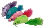 Multipet Yarn Mouse W  Feather Tail 3Inch 75 Pc. Hot on Sale