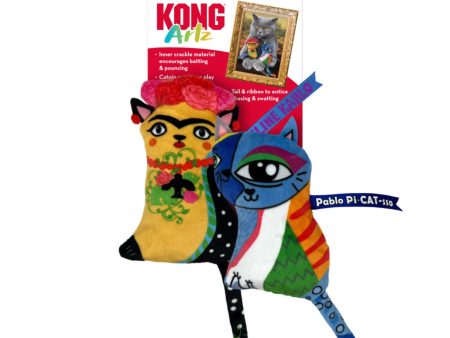 Kong Artz Catnip Cat Toy Feline Kahlo & Pablo Pi-Cat-Sso, 1ea 2 Pk Online