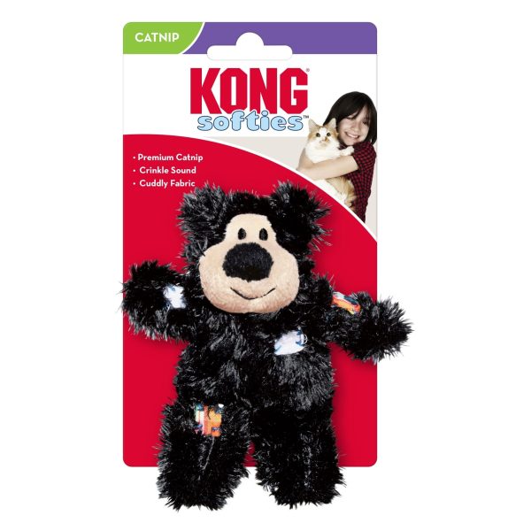 KONG Softies Patchwork Bear Catnip Toy Assorted 1ea One Size Sale