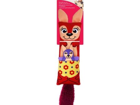 KONG Kickeroo Kanga Catnip Toy Red 1ea One Size Cheap