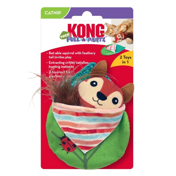 KONG Pull-A-Partz Tuck Cat Toy 1ea One Size For Sale