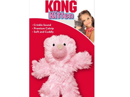 KONG Kitten Plush Catnip Teddy Bear Toy Assorted 1ea One Size Hot on Sale