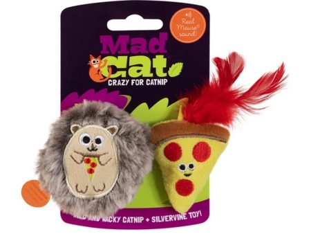 Mad Cat Pizza Hog w Catnip Silvervine Cat Toy 1ea 2 pk Online