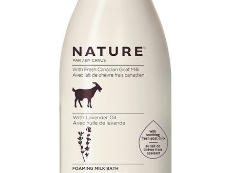 Nature by Canus, Foaming Milk Bath with Fresh Canadian Goat Milk, Lavender Oil, 27.1 fl oz Online Hot Sale