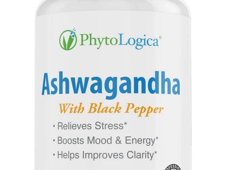 PhytoLogica, Ashwagandha, With Black Pepper, 60 Capsules For Discount