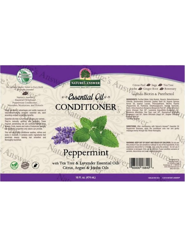 Nature s Answer, Essential Oil, Conditioner, Peppermint, 16 fl oz Online Sale