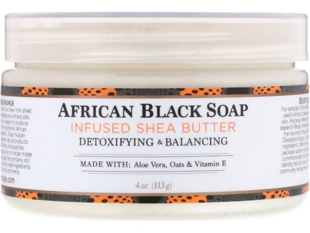 Nubian Heritage, African Black Soap Infused Shea Butter, 4 oz Hot on Sale