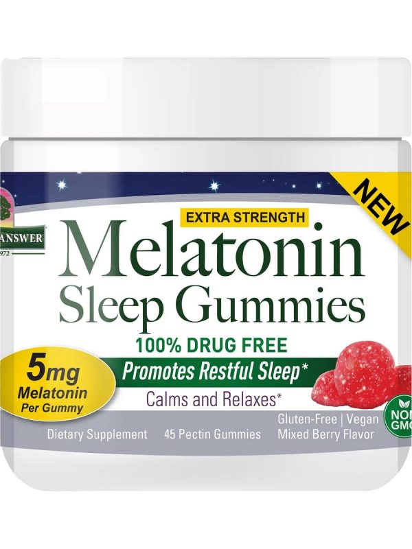 Nature s Answer, Melatonin Sleep Gummies, 5 mg, 45 Pectin Gummies Fashion