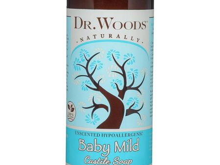 Dr. Woods, Castile Soap Liquid Baby Mild with Shea Butter, 16 fl oz For Cheap