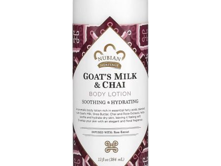 Nubian Heritage, Body Lotion Goat s Milk & Chai, 13 fl oz on Sale