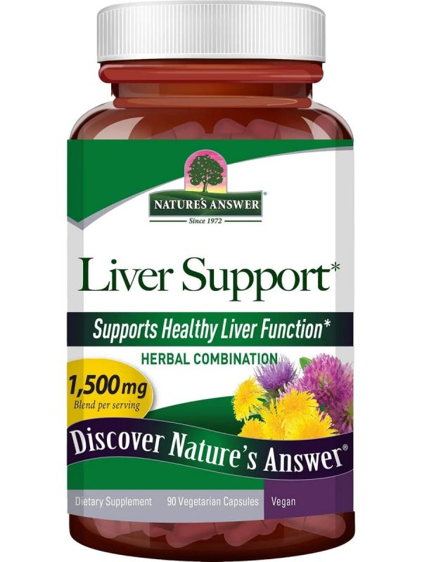 Nature s Answer, Liver Support, 1500mg, 90 Vegetarian Capsules Online Sale