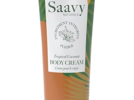 Saavy Naturals, Body Cream, Tropical Coconut, 8.5 fl oz Online now