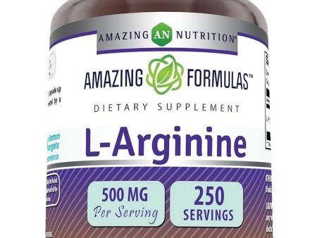 Amazing Formulas, L-Arginine, 500 mg, 250 Capsules Online Sale