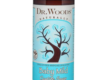 Dr. Woods, Castile Soap Liquid Baby Mild with Shea Butter, 8 fl oz For Cheap