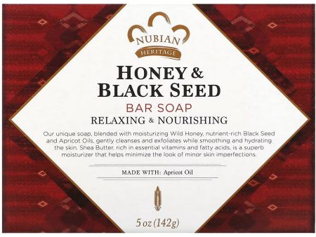 Nubian Heritage, Bar Soap Honey & Black Seed, 5 oz Online Sale