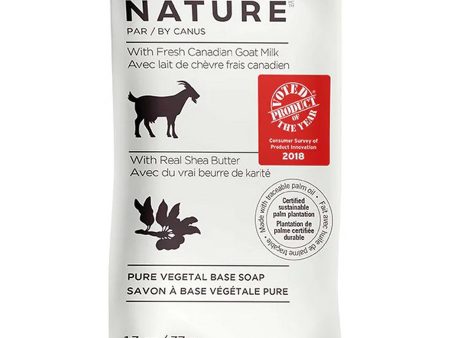 Nature by Canus, Pure Vegetal Base Soap with Fresh Canadian Goat Milk, Real Shea Butter, 1.3 oz Hot on Sale