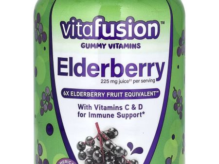 vitafusion, Elderberry, 225 mg, Natural Berry, 90 Gummies Sale