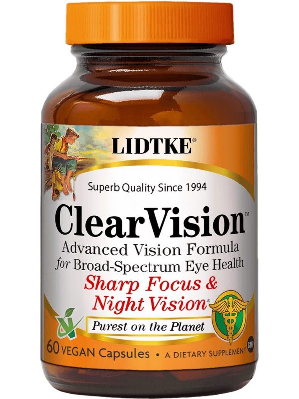 Lidtke, Clear Vision, 60 Vegan Capsules Online Hot Sale