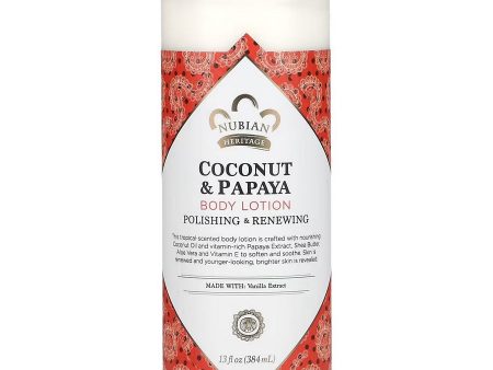 Nubian Heritage, Anti-Aging Lotion Coconut & Papaya, 13 fl oz Online Sale