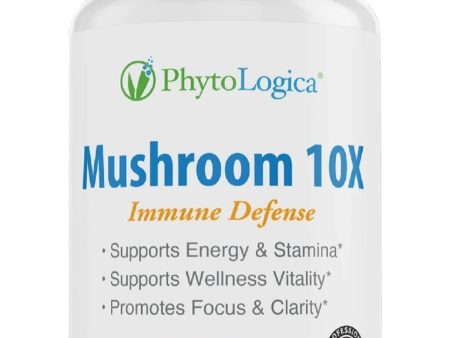 PhytoLogica, Mushroom 10X, Immune Defense, 60 Capsules Fashion