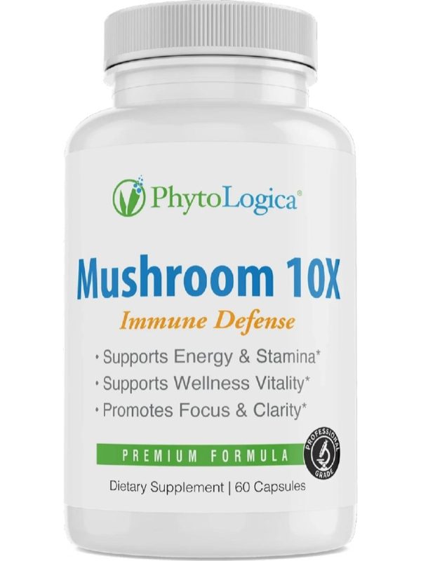 PhytoLogica, Mushroom 10X, Immune Defense, 60 Capsules Fashion