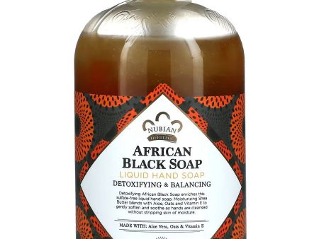 Nubian Heritage, African Black Soap Liquid Hand Soap, 12 fl oz Supply