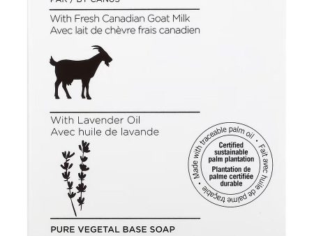 Nature by Canus, Pure Vegetal Base Soap with Fresh Canadian Goat Milk, Lavender Oil, 5 oz For Sale