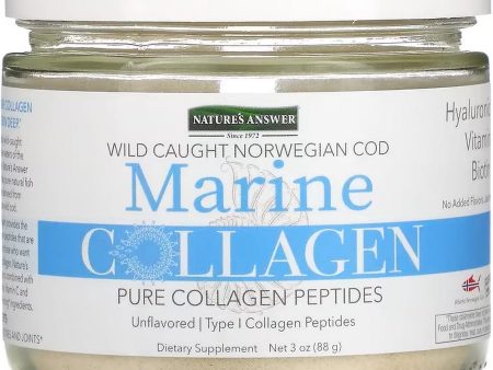 Nature s Answer, Marine Collagen, Norwegian Cod Powder, 3 oz Supply