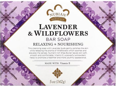 Nubian Heritage, Bar Soap Lavender & Wildflowers, 5 oz Online Sale