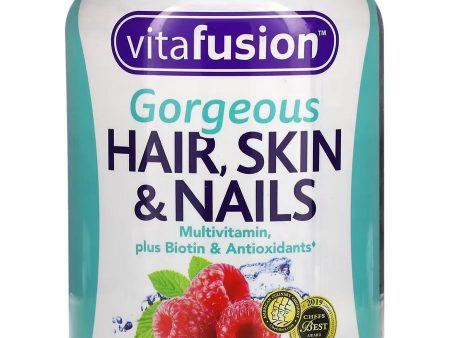 vitafusion, Gorgeous Hair, Skin and Nails Multivitamin, Natural Raspberry, 100 Gummies Online Sale