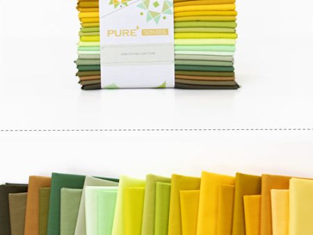 Art Gallery Pure Solids Fat Quarter Pack - Sprouting Edition CB-PFQ501 Hot on Sale