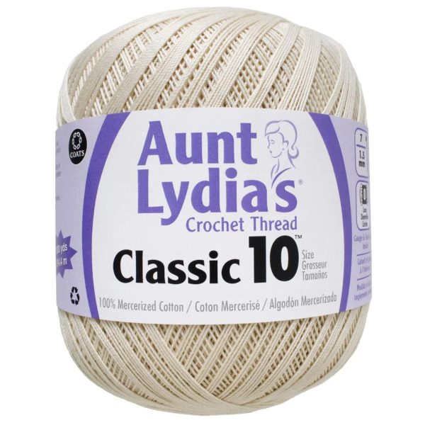 Aunt Lydia s Crochet Thread Classic 10 - Natural Online Hot Sale