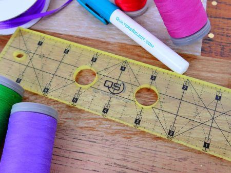 Quilters Select - Precision Machine Quilting Ruler - Straight For Sale