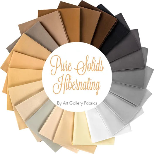 Art Gallery Pure Solids Fat Quarter Pack - Hibernating Edition CB-PFQ504 For Sale