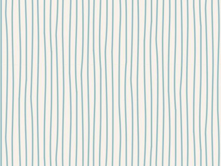 Basics by Tilda Fabrics - Pen Stripe Light Blue 130032 on Sale