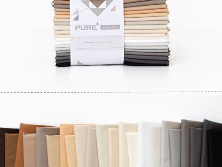 Art Gallery Pure Solids Fat Quarter Pack - Hibernating Edition CB-PFQ504 For Sale